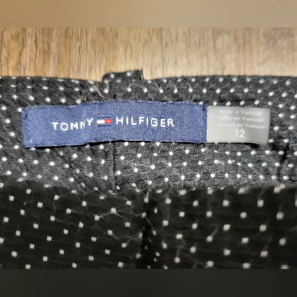 Tommy Hilfiger- Womens Black with White Polka Dots Dress Pants - Size 12 - EUC - Picture 2 of 5